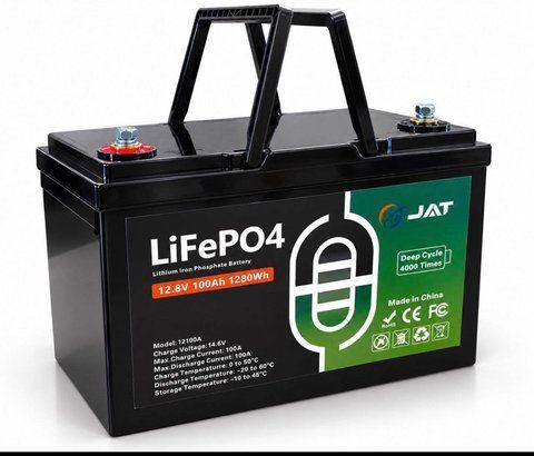 Акумулятор літій-залізо-фосфатний JAT LiFePO4 12.8V 100Ah 1280Wh з BMS jat-100a фото