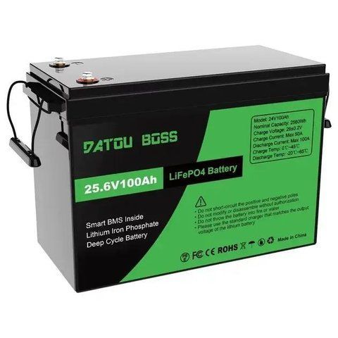 Акумулятор LiFePO4 DATOUBOSS 24V 100Ah з BMS datoubouss-100a-24v фото