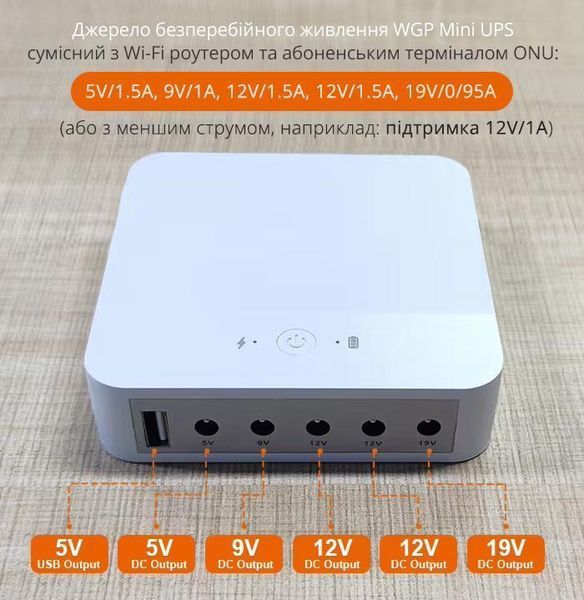Безперебійник юпс повербанк для роутера ДБЖ Mini DC UPS 18W mini_dc_ups фото