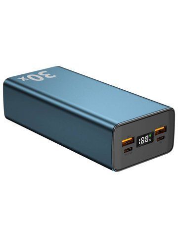 Повербанк Remzona Extrinity Metal 30X 30000mAh 22.5W PB30X225-03BL для смартфона та роутера pawer_remzona_30000 фото