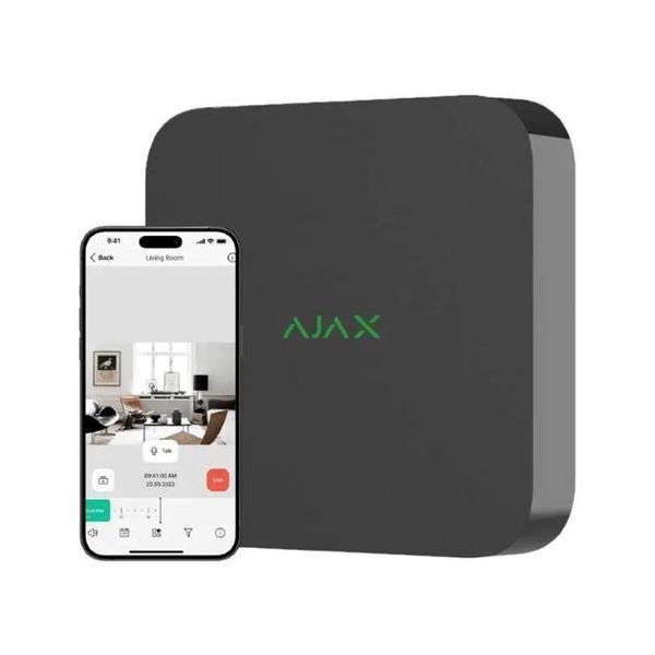 Мережевий&nbsp;відеореєстратор Ajax&nbsp;NVR&nbsp;(16ch)&nbsp;(8EU)&nbsp;black 4455556 фото