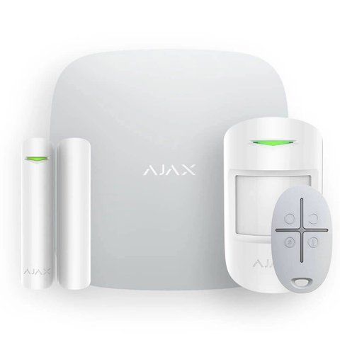 Комплект бездротової сигналізації Ajax StarterKit 2 (8EU) white з підтримкою датчиків з фотофіксацією тривог 345555 фото